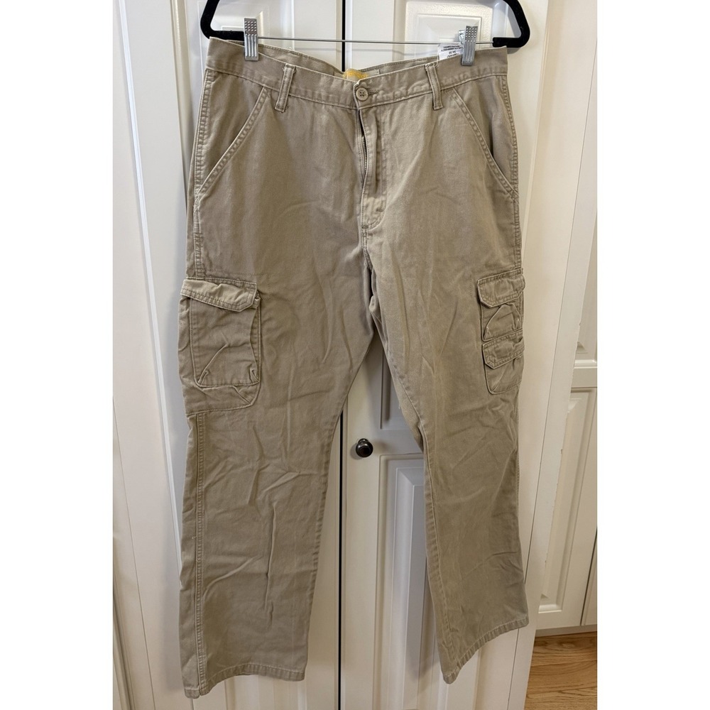 Wrangler Cargo Pants Mens 34x32 Khaki Workwear Tactical‎ Utility Hiking Tan
